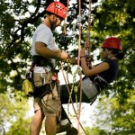 creditableimagescom Paul McCathie teaching tree climbing. Photo: Creditableimages.com