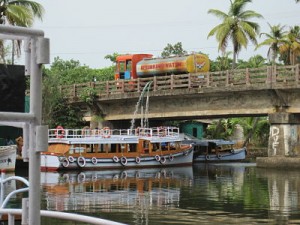 Water being brought in tankers to villages in Kerala