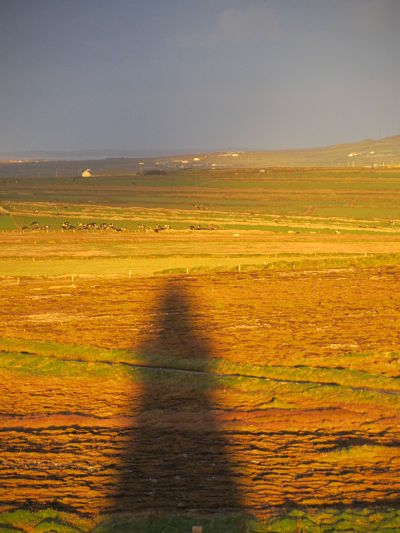 Amazing sunset at Loop Head lighthouse, looking back inland up the South side of the peninsula Photo: Catherine Mack