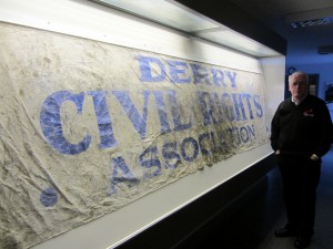 John Kelly at Museum of Free Derry. John is not only the Education and Outreach Officer at the Museum but also the brother of Michael Kelly who was killed by British soldiers on  Bloody Sunday 1972