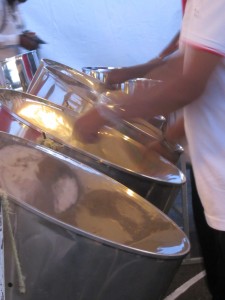 The steel pans, Trinidad's national instrument