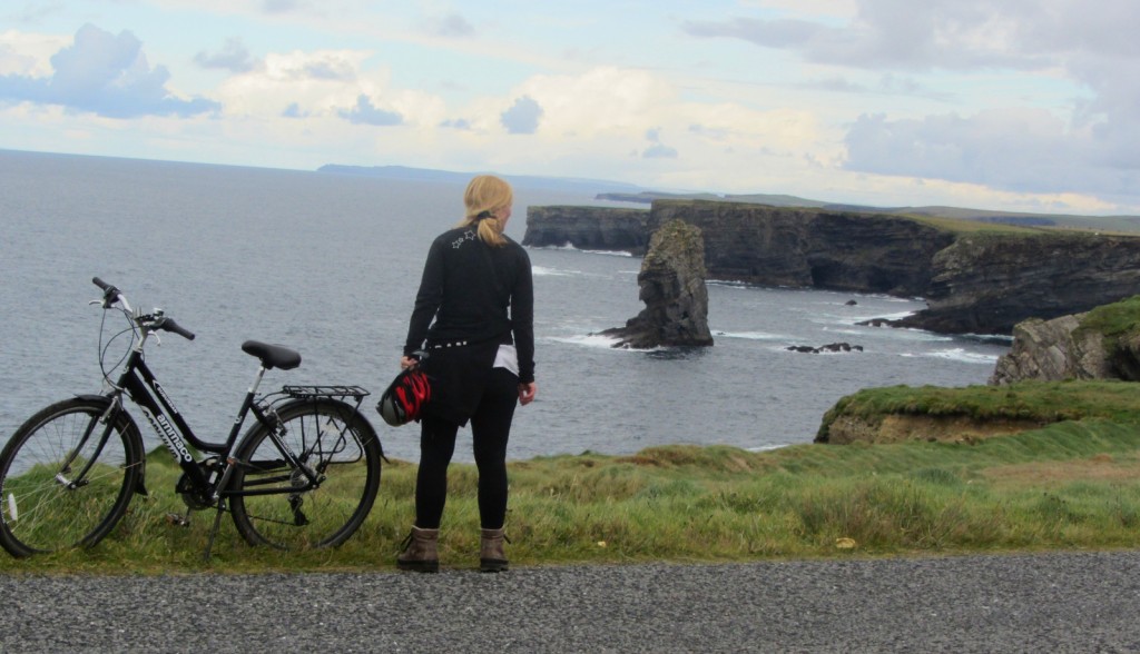 Looking North to rock stacks along North side of Loop Head Peninsula