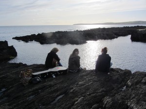 Walking and strumming on the Seven Heads Peninsula