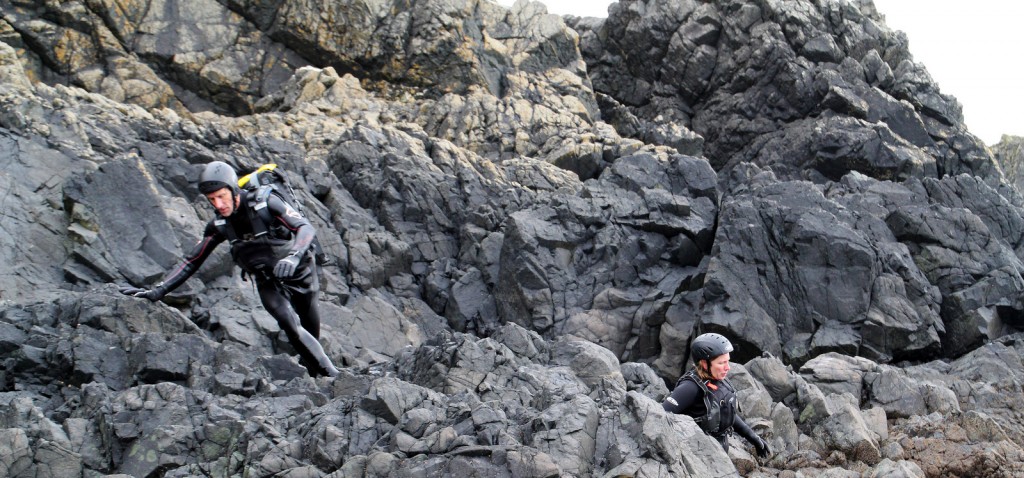 Coasteering. Mr Bond? Photo Harvey Futcher