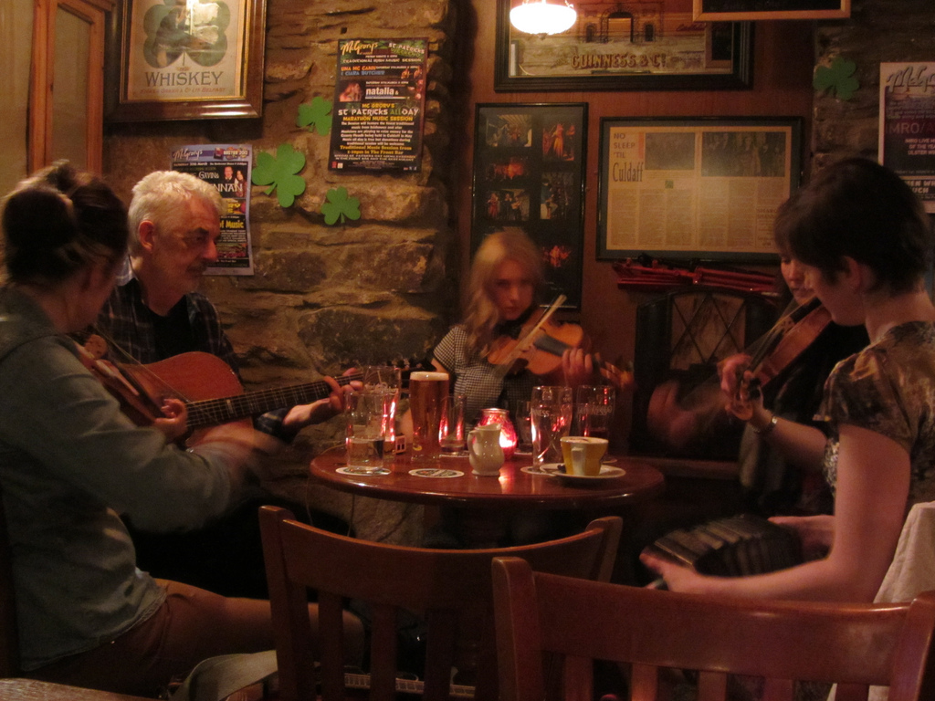 Session in the front lounge of McGrory's Culdaff - a Celtic institution. Photo: Catherine Mack