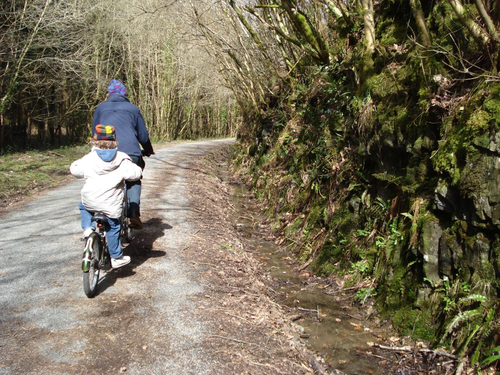 Cycling on the Tarka Trail North Devon