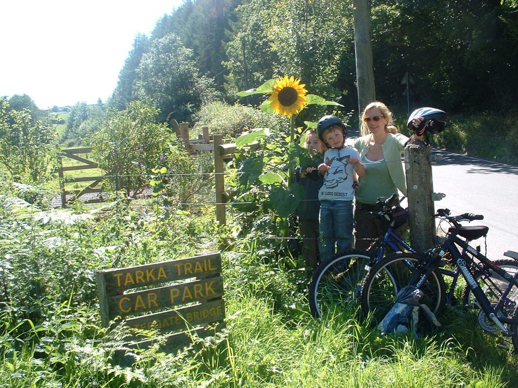 Cycling on the Tarka Trail, North Devon