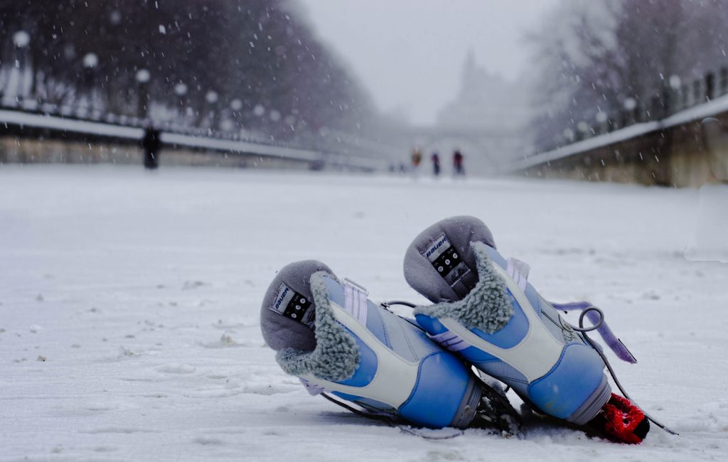 Ice skating on the Rideau Canal, Ottawa